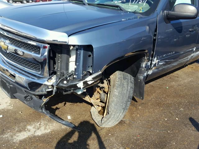 3GCPKREA4BG367934 - 2011 CHEVROLET SILVERADO BLUE photo 9