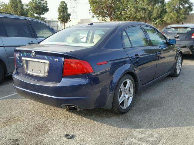 19UUA66226A062742 - 2006 ACURA 3.2TL BLUE photo 4