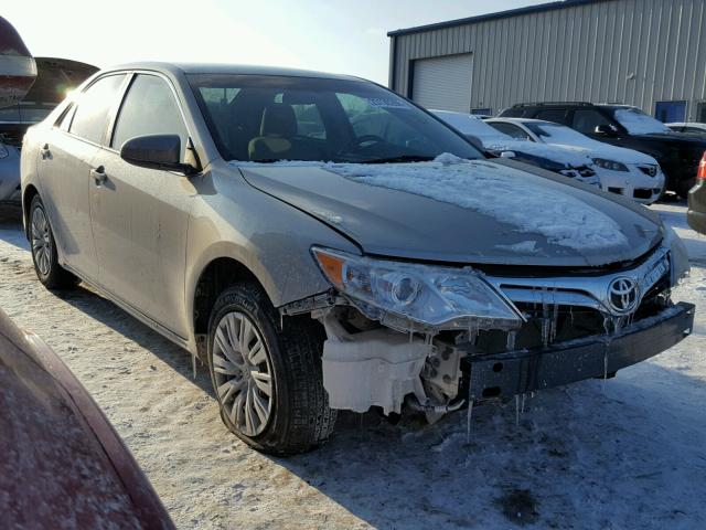 4T4BF1FK8ER357174 - 2014 TOYOTA CAMRY L GOLD photo 1