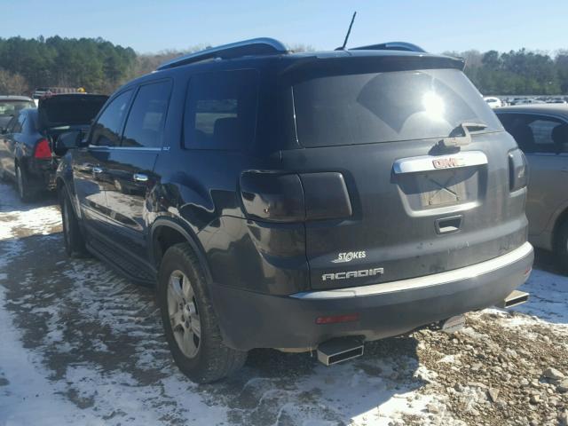 1GKER23708J286975 - 2008 GMC ACADIA SLT BLACK photo 3