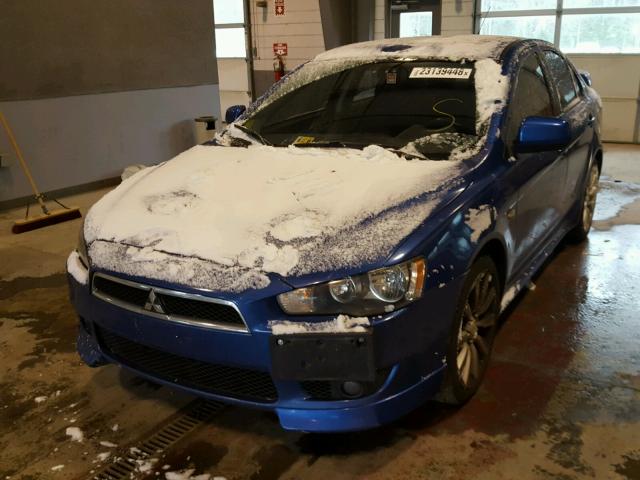 JA3AU86W89U023226 - 2009 MITSUBISHI LANCER GTS BLUE photo 2