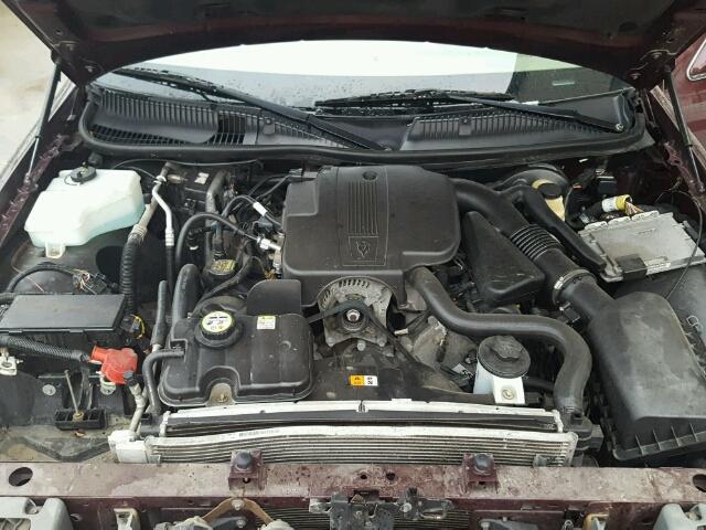 2LNHM82V39X614243 - 2009 LINCOLN TOWN CAR S RED photo 7