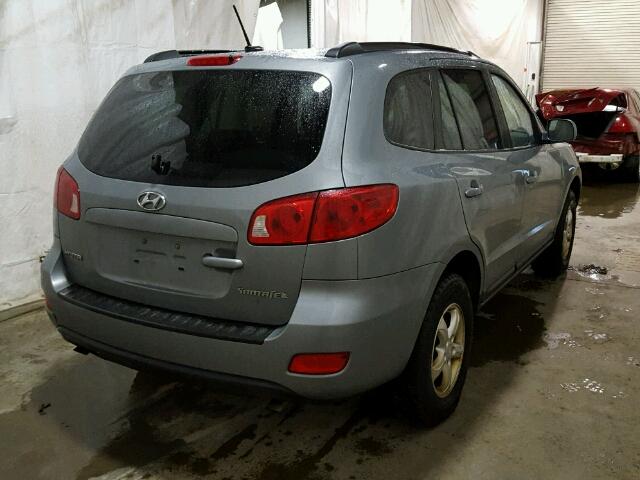 5NMSG13D08H152932 - 2008 HYUNDAI SANTA FE G GRAY photo 4