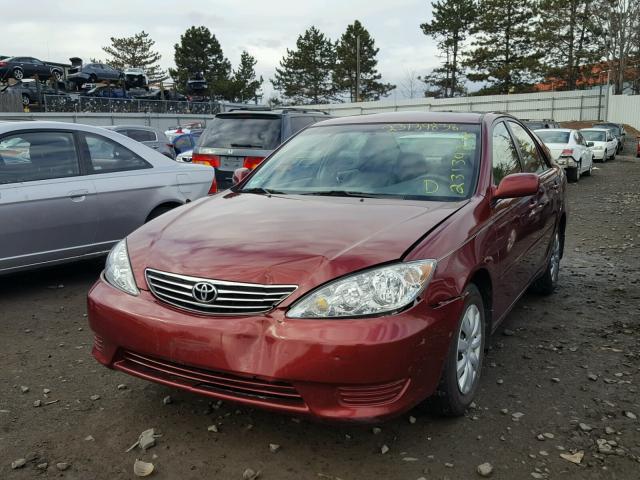 4T1BE32K76U164367 - 2006 TOYOTA CAMRY LE RED photo 2