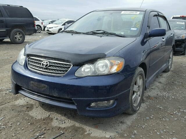 2T1BR32E77C795668 - 2007 TOYOTA COROLLA CE BLUE photo 2