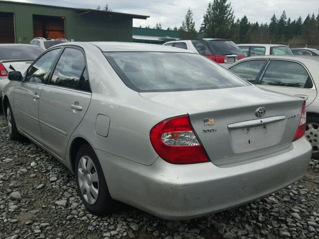 4T1BE32KX3U141029 - 2003 TOYOTA CAMRY LE SILVER photo 3