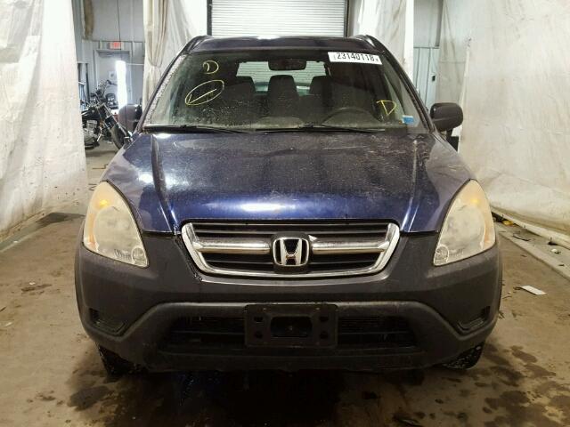 JHLRD774X4C049579 - 2004 HONDA CR-V LX BLUE photo 9