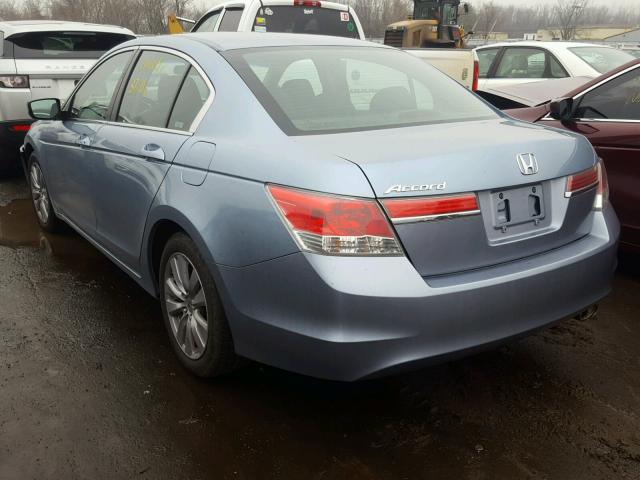 1HGCP2F75BA021269 - 2011 HONDA ACCORD EX BLUE photo 3