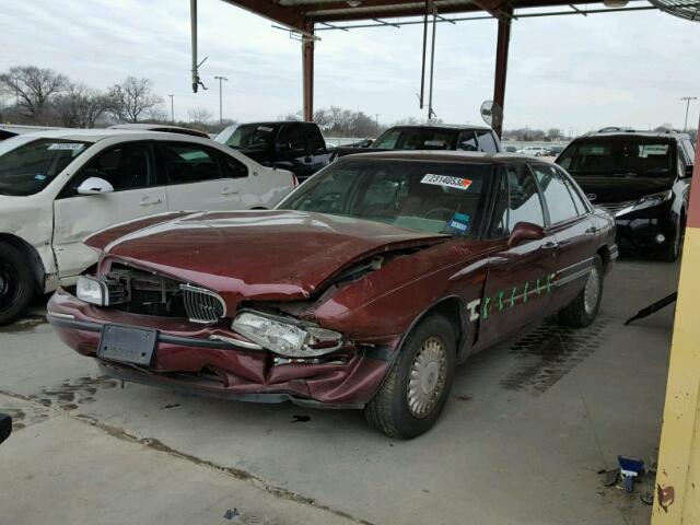 1G4HP52KXVH483723 - 1997 BUICK LESABRE CU MAROON photo 2