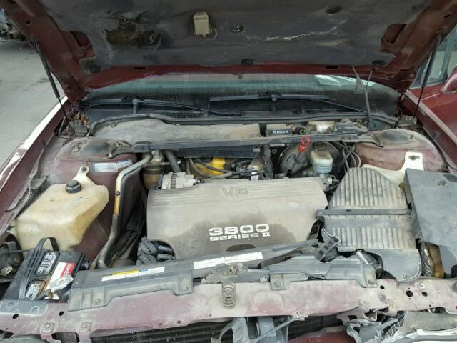 1G4HP52KXVH483723 - 1997 BUICK LESABRE CU MAROON photo 7