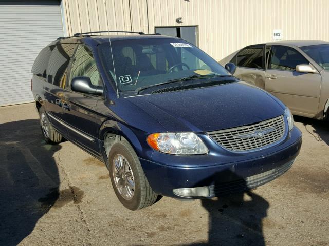 2C8GP64LX4R507936 - 2004 CHRYSLER TOWN & COU BLUE photo 1