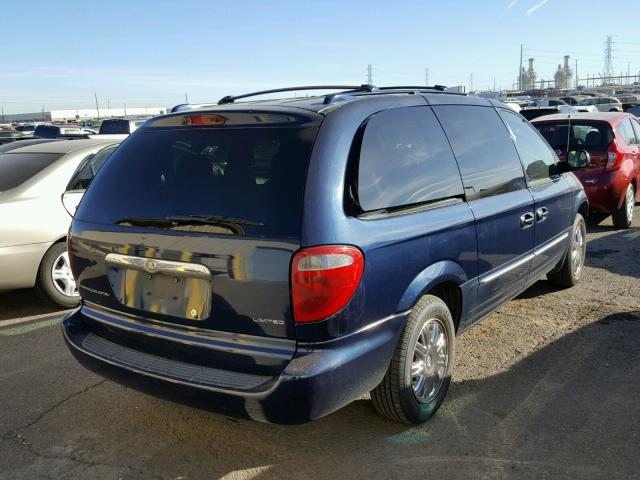 2C8GP64LX4R507936 - 2004 CHRYSLER TOWN & COU BLUE photo 4