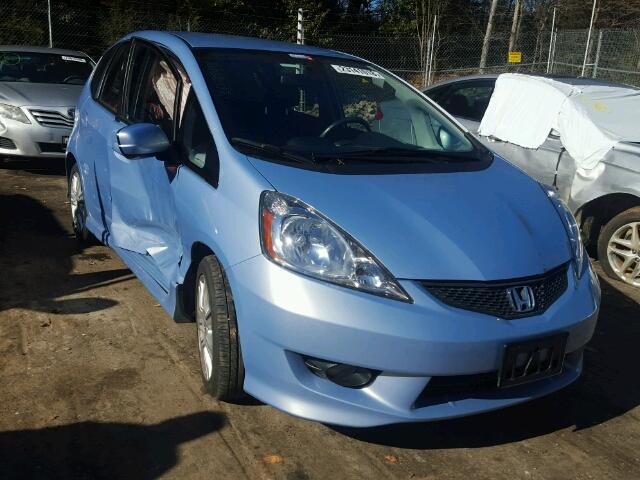 JHMGE8H40AC037439 - 2010 HONDA FIT SPORT BLUE photo 1