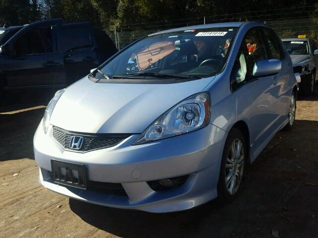 JHMGE8H40AC037439 - 2010 HONDA FIT SPORT BLUE photo 2