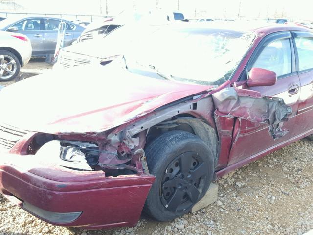 2G1WH52K859200113 - 2005 CHEVROLET IMPALA LS BURGUNDY photo 9