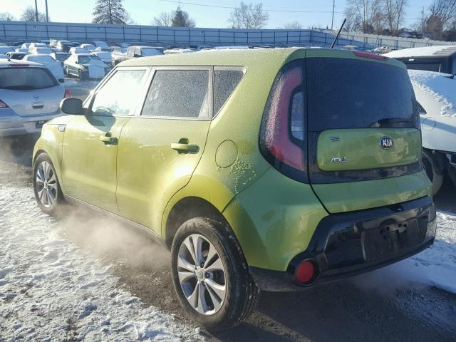 KNDJP3A59G7845832 - 2016 KIA SOUL + GREEN photo 3