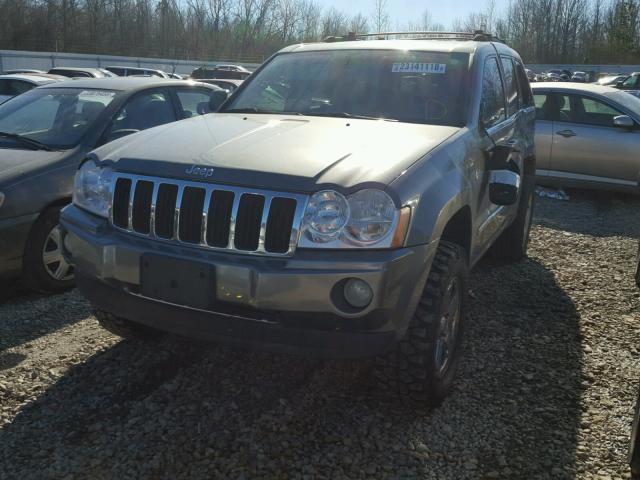 1J8HR58287C632631 - 2007 JEEP GRAND CHER GRAY photo 2