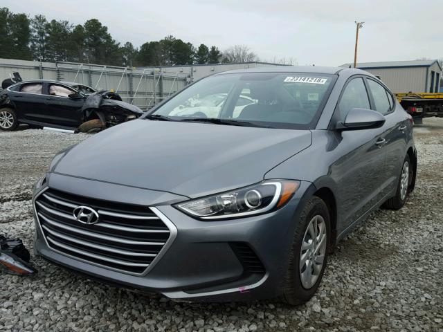 KMHD74LF5HU364936 - 2017 HYUNDAI ELANTRA SE GRAY photo 2