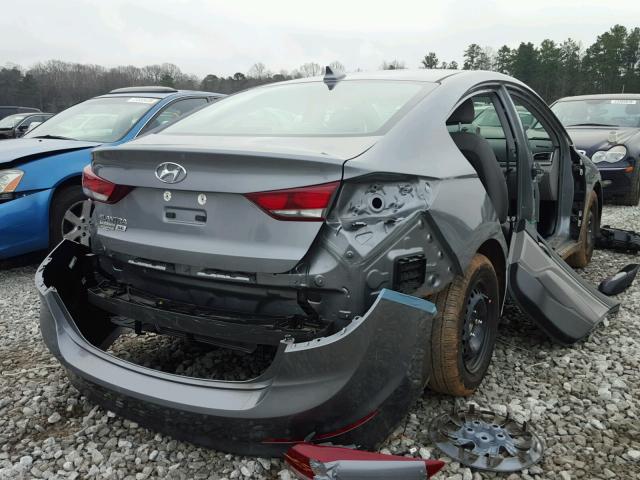 KMHD74LF5HU364936 - 2017 HYUNDAI ELANTRA SE GRAY photo 4