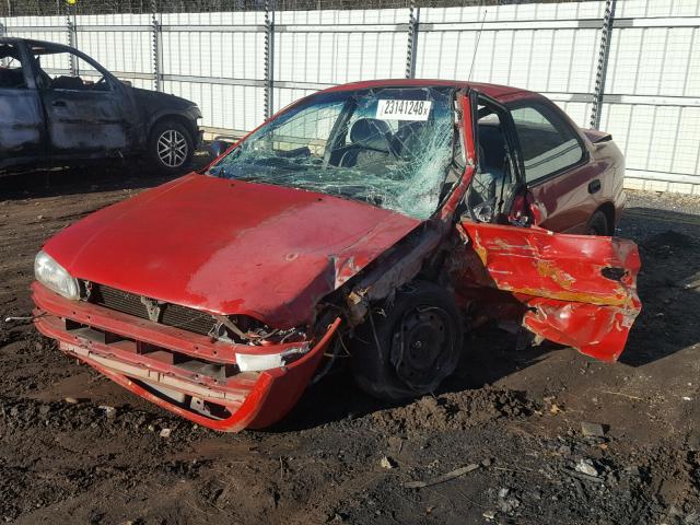 JF1GC4351WH501080 - 1998 SUBARU IMPREZA L RED photo 2