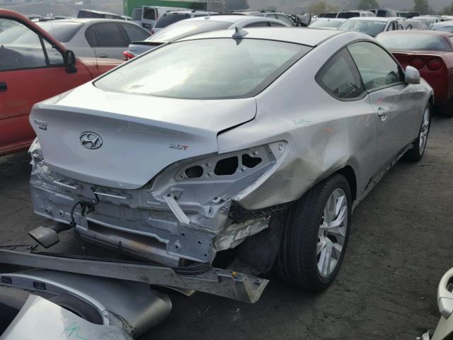 KMHHT6KD3DU108815 - 2013 HYUNDAI GENESIS CO SILVER photo 4