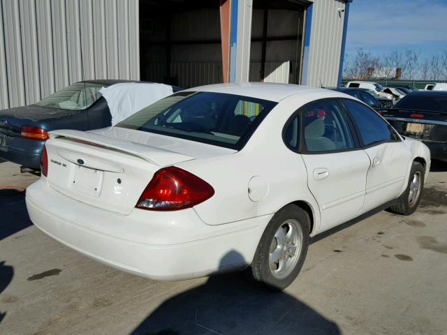 1FAFP53U47A207244 - 2007 FORD TAURUS SE WHITE photo 4