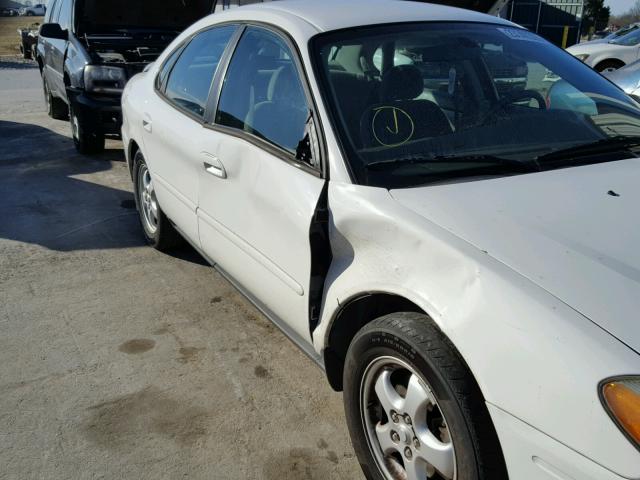 1FAFP53U47A207244 - 2007 FORD TAURUS SE WHITE photo 9