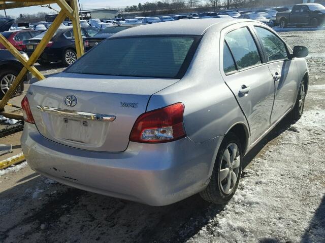 JTDBT923971057975 - 2007 TOYOTA YARIS SILVER photo 4