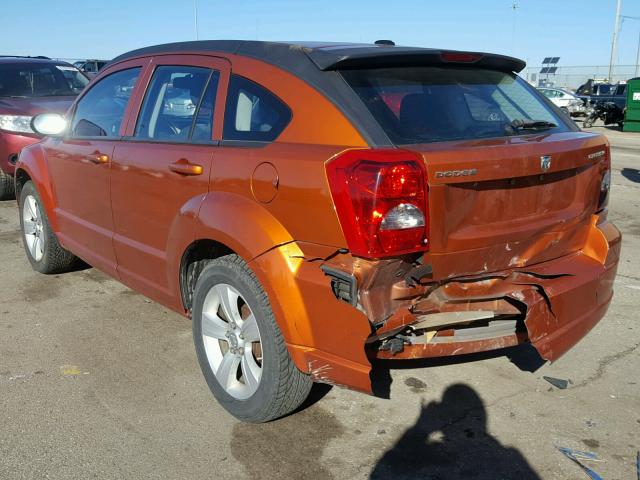 1B3CB3HA5BD296457 - 2011 DODGE CALIBER MA ORANGE photo 3