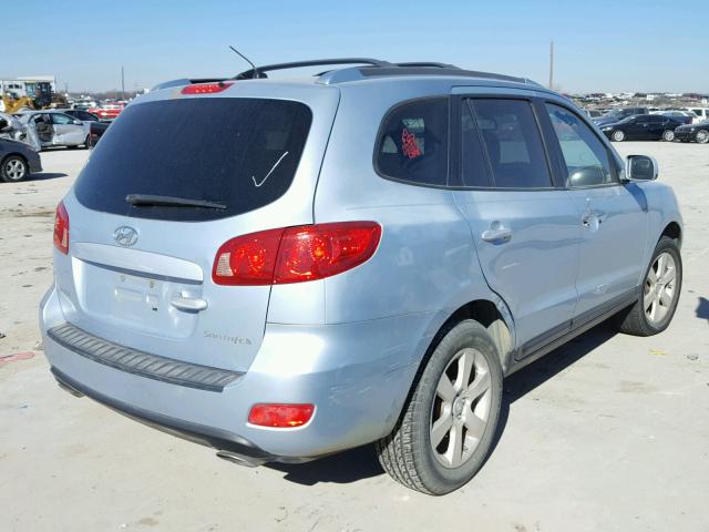 5NMSH13E87H008520 - 2007 HYUNDAI SANTA FE S GRAY photo 4