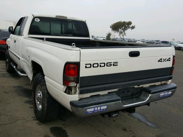 3B7KF23631G169915 - 2001 DODGE RAM 2500 WHITE photo 3