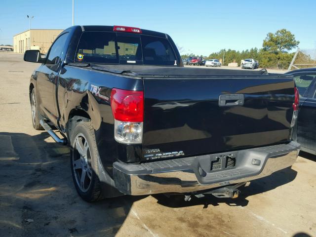 5TFJT52177X002019 - 2007 TOYOTA TUNDRA BLACK photo 3