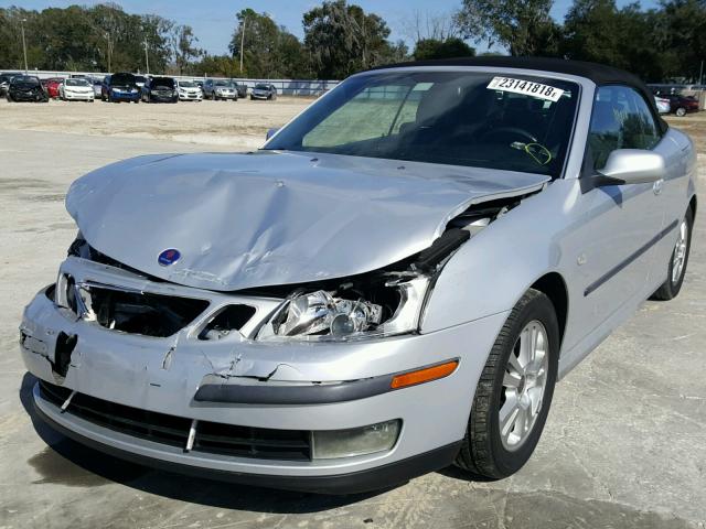 YS3FD79Y666101090 - 2006 SAAB 9-3 BASE SILVER photo 2