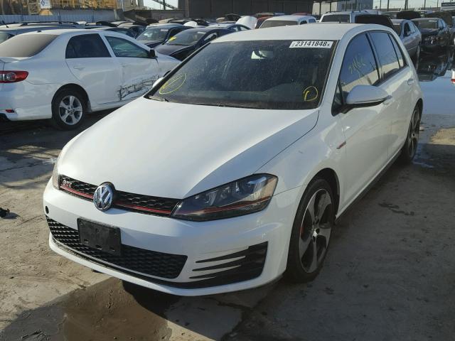 3VW447AU8GM022669 - 2016 VOLKSWAGEN GTI S/SE WHITE photo 2