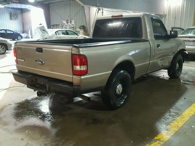 1FTYR10D26PA86218 - 2006 FORD RANGER TAN photo 4