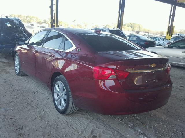 2G1115S35G9198816 - 2016 CHEVROLET IMPALA LT MAROON photo 3