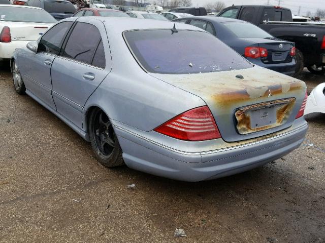 WDBNG75JX6A471876 - 2006 MERCEDES-BENZ S 500 BLUE photo 3