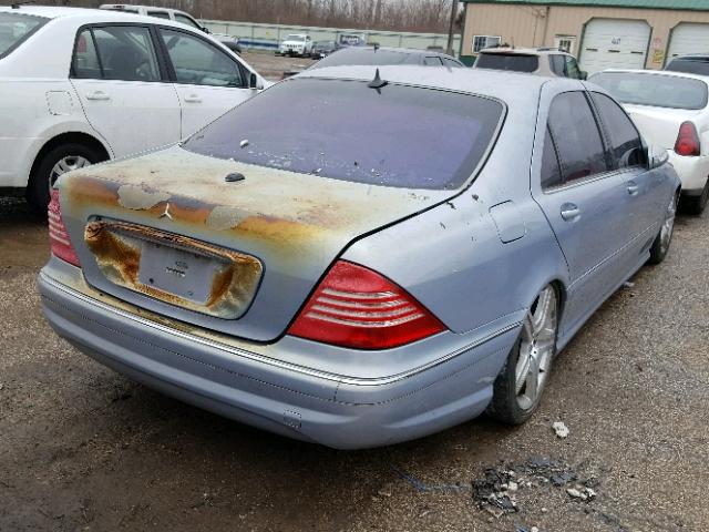 WDBNG75JX6A471876 - 2006 MERCEDES-BENZ S 500 BLUE photo 4