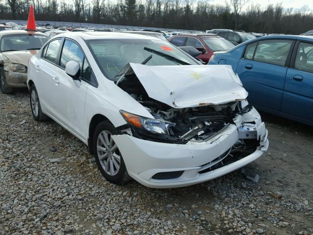 19XFB2F80CE030513 - 2012 HONDA CIVIC EX WHITE photo 1