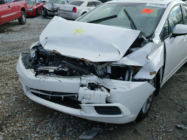 19XFB2F80CE030513 - 2012 HONDA CIVIC EX WHITE photo 9