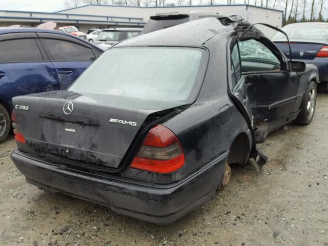 WDBHA29GXXA720887 - 1999 MERCEDES-BENZ C 280 BLACK photo 4