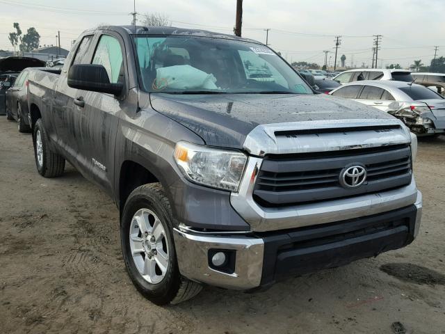 5TFRM5F10EX074316 - 2014 TOYOTA TUNDRA DOU GRAY photo 1