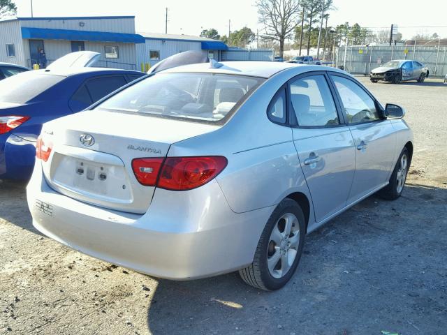 KMHDU46D49U653410 - 2009 HYUNDAI ELANTRA GL SILVER photo 4