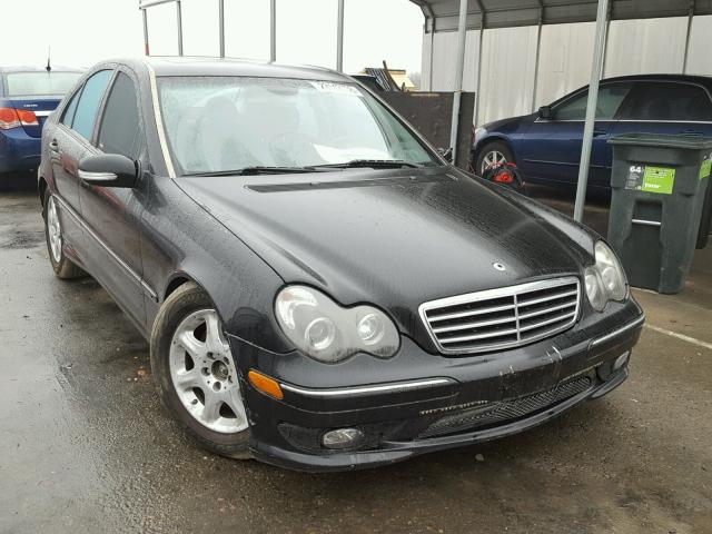 WDBRF52H56A844316 - 2006 MERCEDES-BENZ C GENERATI BLACK photo 1