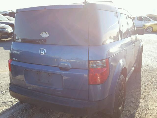 5J6YH28756L027947 - 2006 HONDA ELEMENT EX BLUE photo 4