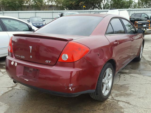 1G2ZH57N794102355 - 2009 PONTIAC G6 GT MAROON photo 4