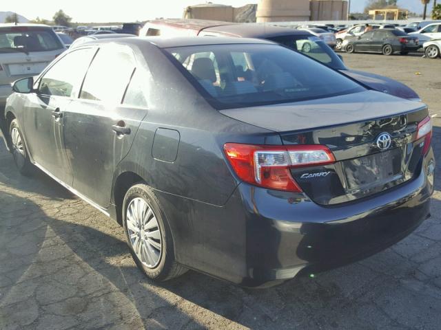 4T4BF1FK7DR277573 - 2013 TOYOTA CAMRY L BLACK photo 3