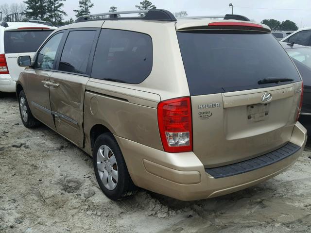 KNDMC233576021721 - 2007 HYUNDAI ENTOURAGE GOLD photo 9