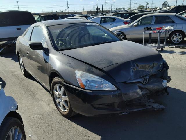 1HGCM82695A010627 - 2005 HONDA ACCORD EX BLACK photo 1