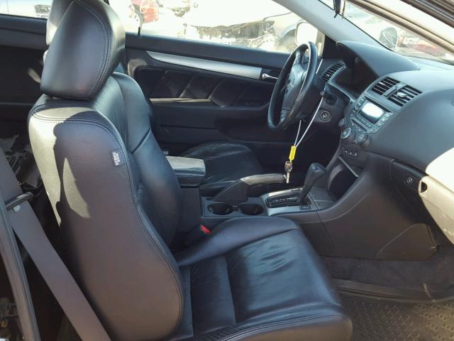 1HGCM82695A010627 - 2005 HONDA ACCORD EX BLACK photo 5